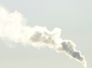 A ppicture of emissions being released into the atmosphere.